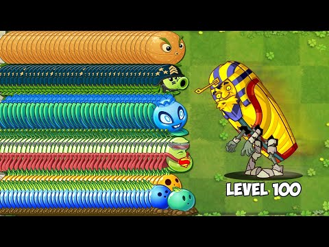 1000 Plants Max Level vs Team Mummified Gargantuar Zombies - PvZ 2 Challenge
