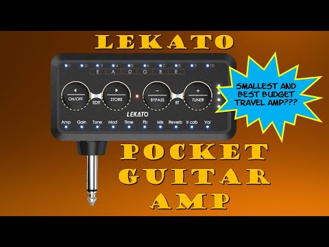 Lekato Portable Guitar Amp Demo (Smallest & Best Budget Travel Amp?)