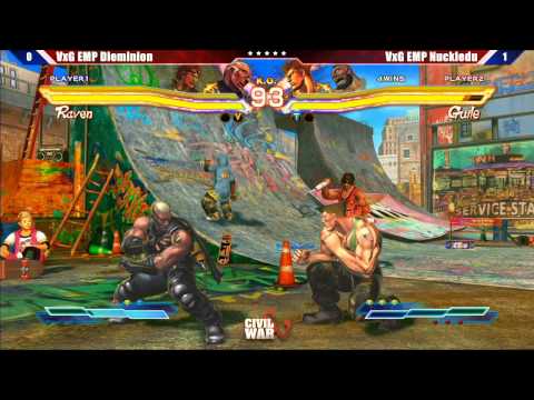 Street Fighter x Tekken 2013 Loser's Final VxG EMP Dieminion vs VxG EMP Nuckledu - Civil War 5
