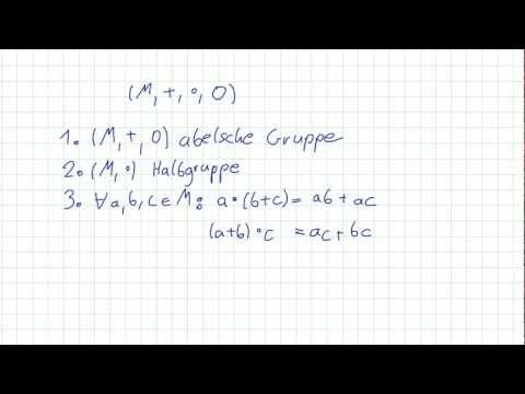 Mathematik für Informatik Studenten 42 - Algebraische Grundstrukturen : Ringe