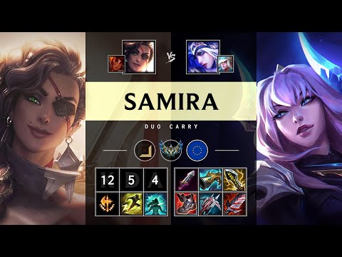 Samira ADC vs Ashe: Triple Kill, Godlike - EUW Challenger Patch 25.S1.2