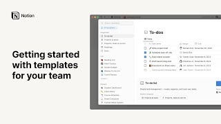  - Getting started with templates for your team