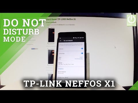 Use Do Not Disturb Mode in TP-LINK Neffos X1 - Block Calls and Messages