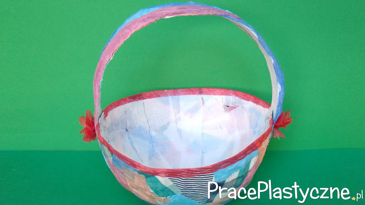 Koszyk ze skrawków materiału
