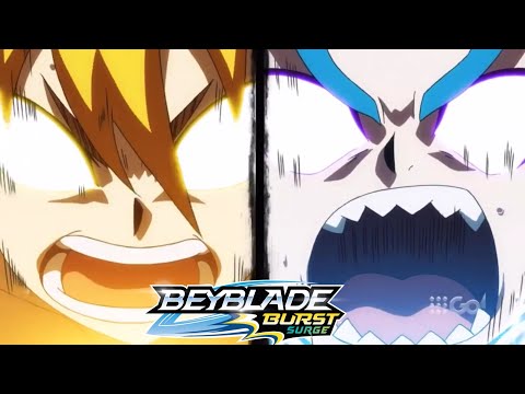 Lui & Dante vs Free & Silas - Full Battle - Beyblade Burst Surge Episode 21 English Dub No Music