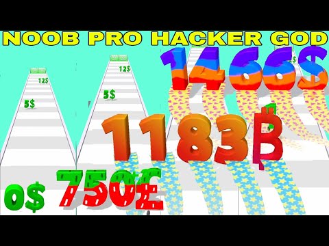 NOOB VS PRO VS HACKER VS GOD  in Digit Shooter! ASMR