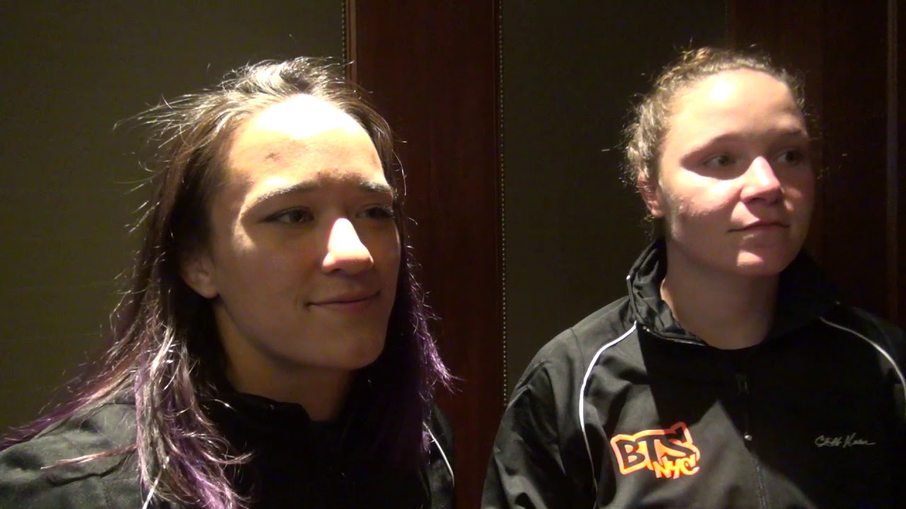 Mallory Velte and Becka Leathers prior to 2019 Beat the Streets event