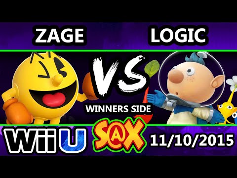S@X 123 - Zage (Pac-Man) Vs. VGBC | Logic (Olimar) SSB4 Tournament - Smash Wii U  - Smash 4