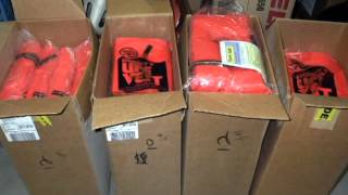 preview picture of video '86 Kent Sporting Goods Life Vests on GovLiquidation.com'