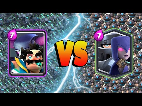 PEKKA + ELECTRO WIZARD Vs MEGA KNIGHT + WITCH  - Clash Royale Battle #385