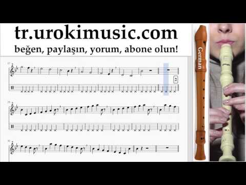 Blok flüt dersleri (G.) Ariana Grande - Break Free Bölüm#1 um-723