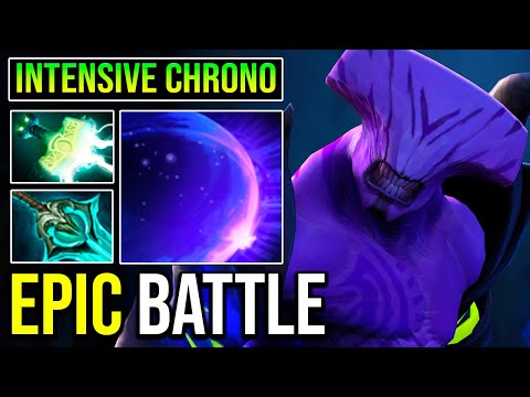 EPIC LATE GAME Chrono Faceless Void vs Max Slots Anti Mage Dota 2