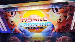 Atari & Alan-1's Missile Command Recharged Cabinet IN ACTION @ Midwest Gaming Classic 2025