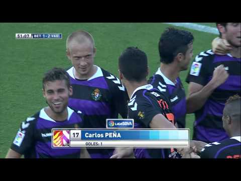 Goal of Peña (1-2) Real Betis - Real Valladolid - HD
