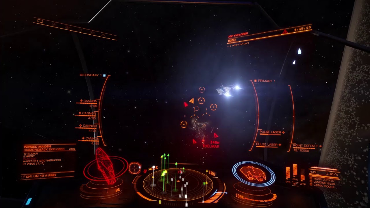 Bounty Hunting in an ASP Explorer, Elite Dangerous