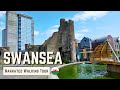 SWANSEA, Wales | 4K Narrated Walking Tour | Let's Walk 2023