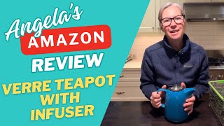 BEST Large Ceramic Teapot (Stainless Steel Lid, Extra-Fine Infuser for Loose Leaf Tea) #amazonfinds