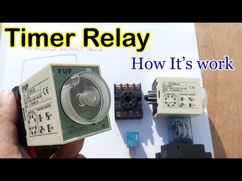8 pin timer relay wiring diagram in Urdu/Hindi | star delta timer connection