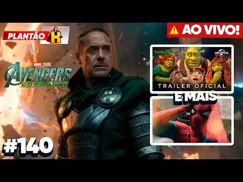 VAZOU CENAS DE VINGADORES DOOMSDAY,  TRAILER DE SHREK E HOMEM- ARANHA - PLANTÃO #140
