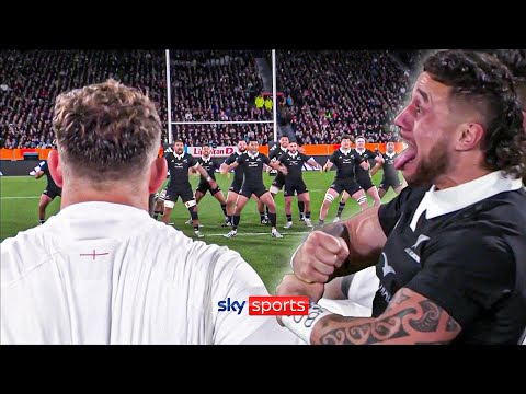 INTENSE! 😯 The All Blacks perform the Haka in front of England