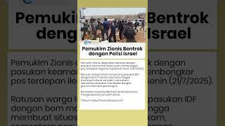 Gegara Pos Ilegal Dibongkar, Pemukim Zionis Serbu Polisi & Tentara Sendiri