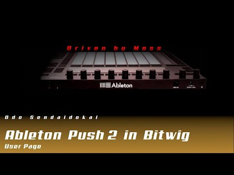 Ableton Push 2 in Bitwig mit Driven By Moss  - User Page (Deutsch)