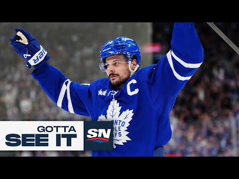 GOTTA SEE IT: Maple Leafs' Auston Matthews Erupts For A Hat Trick vs. Jets