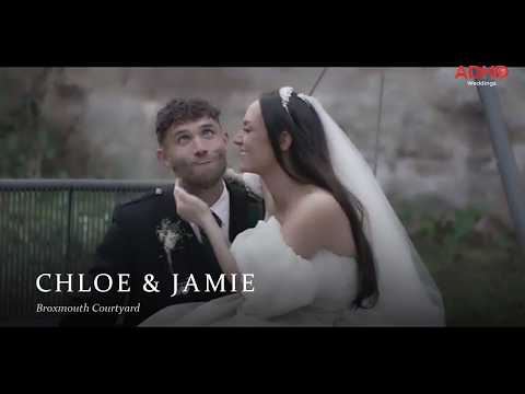 Chloe & Jamie wedding film, Broxmouth Courtyard