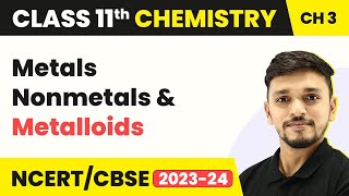 Metals Nonmetals and Metalloids - Classification of Elements | Class 11 Chemistry