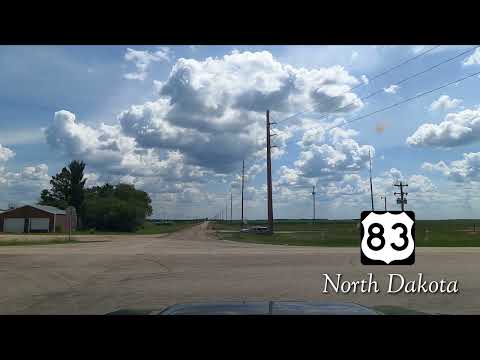 U S 83 End to End Tour Day 1 Part 1 (Westhope, ND P.O.E. to Sterling, ND)