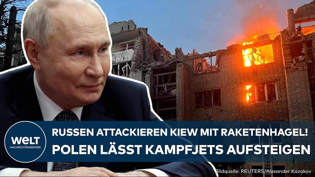 PUTINS KRIEG: Massive Attacke auf Kiew! Russen-Raketen krachen auf Hauptstadt! Polen reagiert sofort