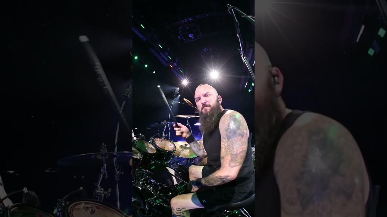 “Stupify” from Mike’s throne! 🤘🥁 #disturbed #stupify #livemusic #pov #drummer #rock
