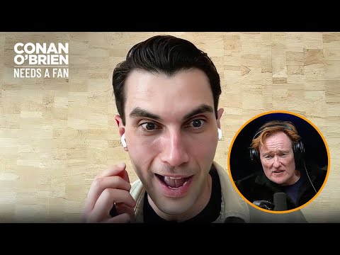 Conan Tries To Figure Out Which Fast Food Chain His Fan Works For | Conan O'Brien Needs A Fan