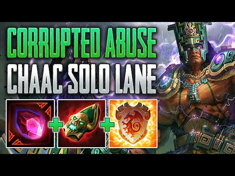 CORRUPTED IS BROKEN! Chaac Solo Gameplay (SMITE Ranked Conquest)