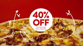 Casey's 40% Off Any Pizza — Gameday Campaign Spot 2025
