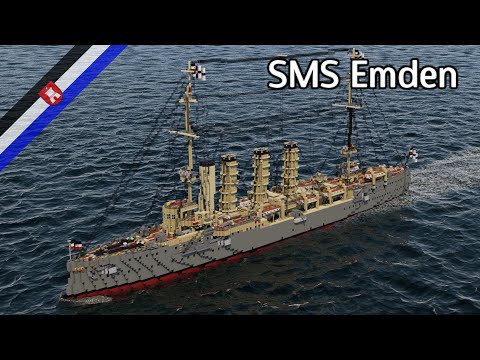 Minecraft S.M.S. Emden (1914) - Ein stolzer Kreuzer der kaiserlichen Marine