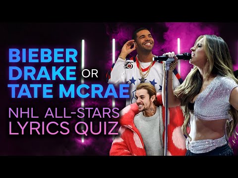 Bieber, Drake or Tate McRae 🤩🎤 NHL All-Stars Take Lyrics Quiz
