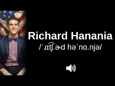 🇺🇸 How to pronounce Richard Hanania (CORRECTLY!)