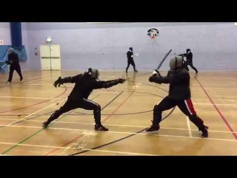 AHF Rapier vs Katana sparring - Nick vs Michael