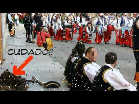 Disparo con capitanes y abanderados