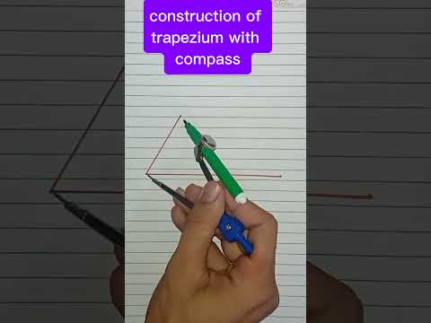 learn how to construct trapezium #construction #compass