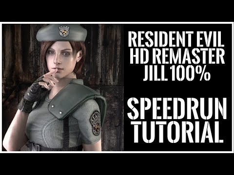 Resident Evil HD Remaster - Jill 100% - Speedrun Tutorial