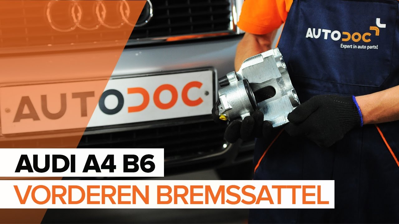 Wie Audi A4 B6 Bremssattel vorne wechseln - Anleitung