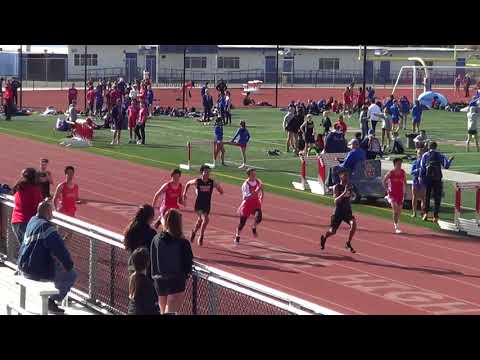 FSB 100m Heat 3 vs Troy 3-14-18 - Los Alamitos Boys