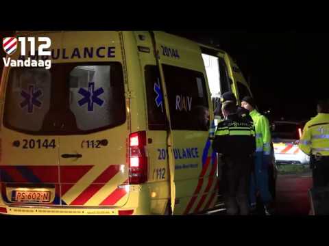 Crash na politieachtervolging op de A59 bij Waspik