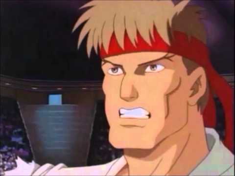 street fighter cartoon ken and ryu vs blanka and guile.wmv