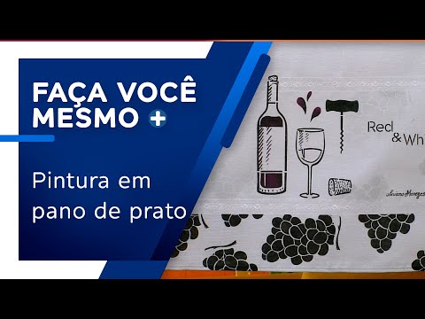 Pintura em pano de prato por Luciano Menezes