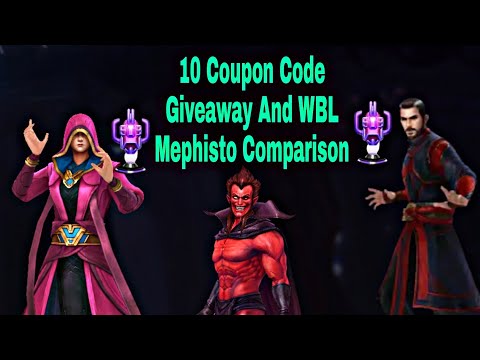 10 Coupon Code Giveaway And Dr Strange VS Ancient One WBL Mephisto Guide - Marvel Future Fight