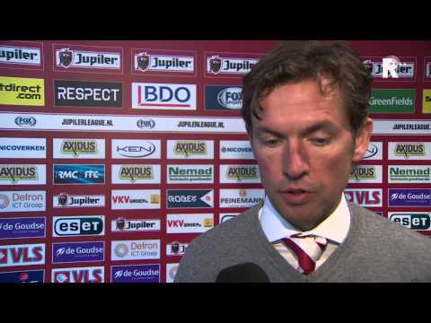 Trainer Alex Pastoor na de 6-0 zege op Roda JC