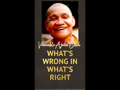 What's Wrong in What's Right | Ajahn Chah